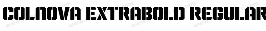 Colnova ExtraBold Regular字体转换